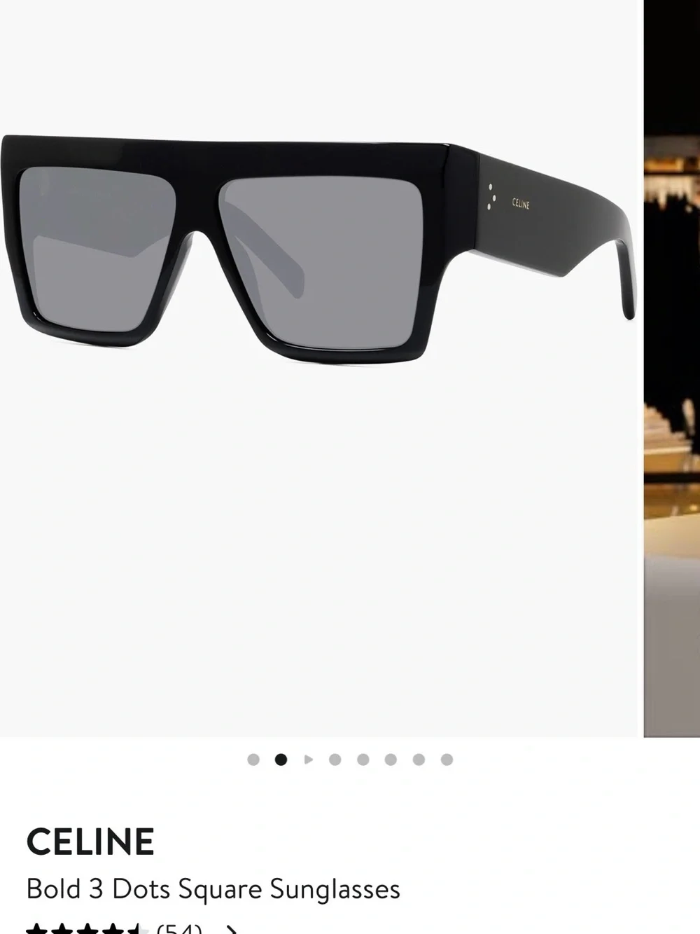 Authentic Celine Bold 3 Dot Square Sunglasses